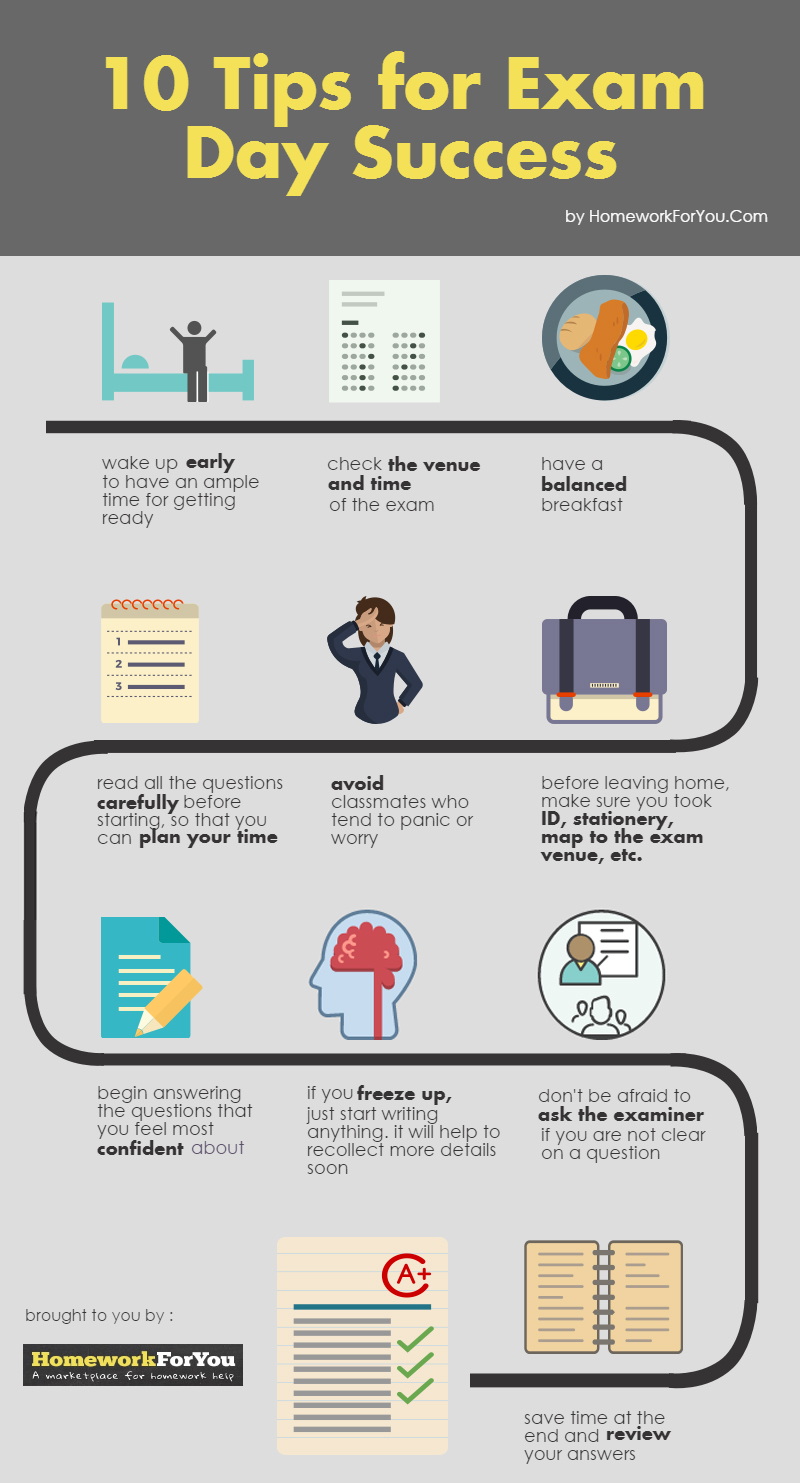 10 Tips For Exam Day Success